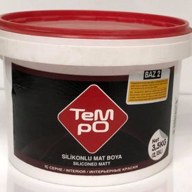 Tempo Kırık Beyaz 3,5 kg Silikonlu Mat İç Cephe Duvar Boyası