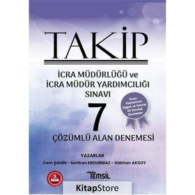 Temsil Kitap Takip İcra Müdürlüğü ve İcra Müdür Yardımcılığı Sınavı Çözümlü 7 Alan Denemesi
