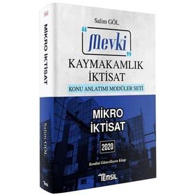 Temsil Yayınları 2020 Mevki Kaymakamlık Mikro İktisat Konu Anlatım Modülleri