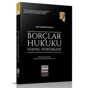 Temsil Yayınları Borçlar Hukuku Genel Hükümler