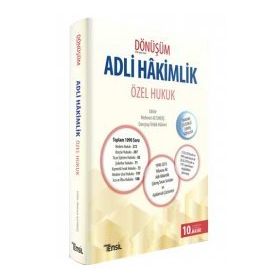 Temsil Yayınları Dönüşüm Adli Hakimlik Özel Hukuk Çıkmış Sorular ve Açıklamalı Çözümleri