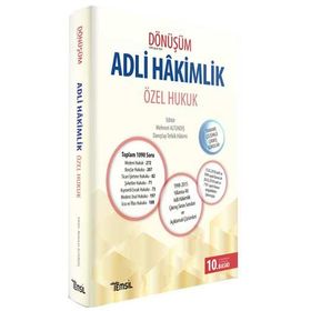 Temsil Yayınları Dönüşüm Adli Hakimlik Özel Hukuk Çıkmış Sorular ve Açıklamalı Çözümleri