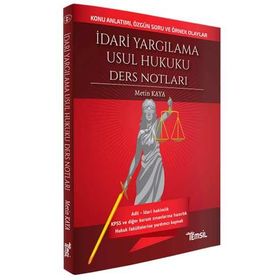 Temsil Yayınları İdari Yargılama Usul Hukuku Ders Notları
