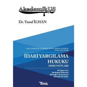 Temsil Yayınları İdari Yargılama Usul Hukuku Ders Notları
