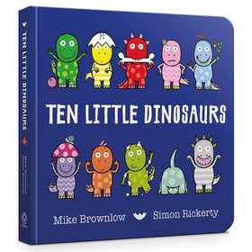 Ten Little Dinosaurs Board Book