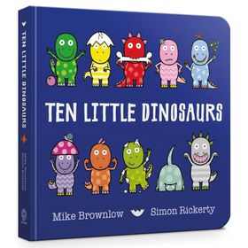 Ten Little Dinosaurs Board Book