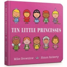 Ten Little Princesses Board Book