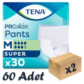 Tena 2 Paket 60 Adet PROskin Pants Normal Medium Orta Boy Emici Külot