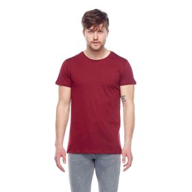 Tena Erkek Bordo Bisiklet Yaka Basic Tişört