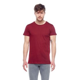 Tena Erkek Bordo Bisiklet Yaka Basic Tişört