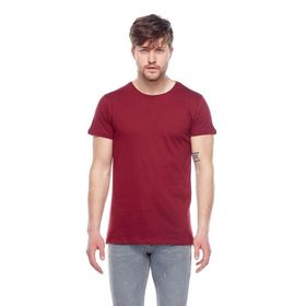 Tena Erkek Bordo Bisiklet Yaka Basic Tişört