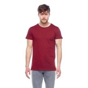 Tena Erkek Bordo Bisiklet Yaka Basic Tişört