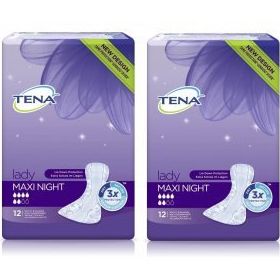 Tena Lady Maxi Night 6 Damla 12'li 4 Paket 48 Adet Kadın Mesane Pedi