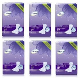 Tena Lady Maxi Night Kadın 6 Damla 72 Adet Gece Mesane Pedi