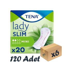 Tena Lady Slim Mini 2 Damla 6x20 Adet Mesane Pedi