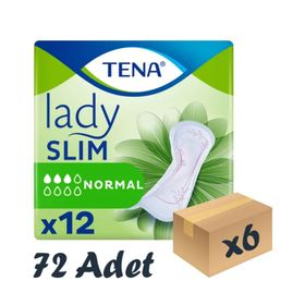 Tena Lady Slim Normal 3 Damla 12'li 6 Paket 72 Adet Kadın Mesane Pedi