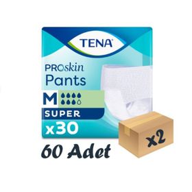Tena M 30'lu 2 Paket 60 Adet Proskin Pants Super Emici Külot