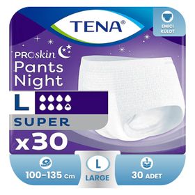 Tena Proskin Pants Night L 30 Adet Gece için Emici Külot