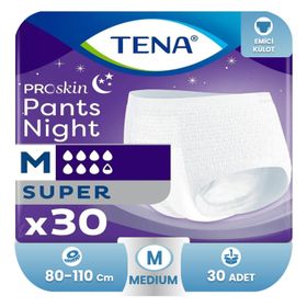Tena Proskin Pants Night M 30 Adet Gece için Emici Külot