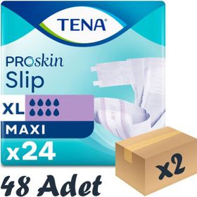 Tena Proskin Slip Maxi 8 Damla Ekstra Büyük Boy Xlarge 48 Adet Belbantlı Hasta Bezi