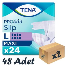 Tena Slip Maxi Bel Bantlı Büyük Boy 24x2 Adet Büyük Boy 8 Damla Hasta Bezi