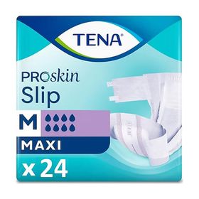 Tena Slip Maxi Orta Boy M 8 Damla 24'lü 4 Paket 96 Adet Bel Bantlı Hasta Bezi
