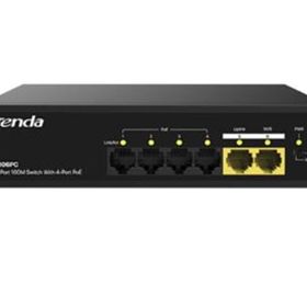 Tenda S106PC 4FE PoE Port 55W 2FE Uplink Desktop Switch