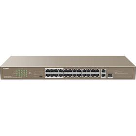 Tenda TEF1126P-24-250W 24-Port Tak Çalıştır Switch