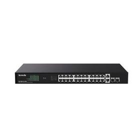Tenda TEG1128P-24-410W 26GE + 2SFP Ethernet 24 Port 410 W Smart PoE 6KV Excellent Lightning Protection Switch