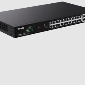 Tenda TEG1128P-24-410W 26GE + 2SFP Ethernet 24 Port 410 W Smart PoE 6KV Excellent Lightning Protection Switch