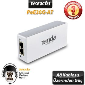 Tenda TL-POE30G-AT 2 Port 10-100-1000 Mbps Poe Adaptör
