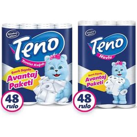 Teno Ultra Tuvalet Kağıdı 2×48 Li Paket
