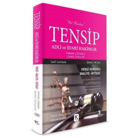 Tensip Vergi Hukuku-Maliye-İktisat - Adli ve İdari Hakimlik Tamamı Çözümlü Çıkmış Sorular - Ümit Kaymak İsmail Ercan