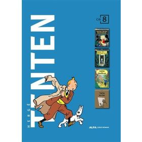 Tenten'in Maceraları Cilt 8 Dört Kitap Birarada Ciltli-Kutulu - Herge