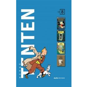 Tenten'in Maceraları Cilt 8 Dört Kitap Birarada Ciltli-Kutulu - Herge