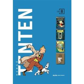 Tenten'in Maceraları Cilt 8 Dört Kitap Birarada Ciltli-Kutulu - Herge