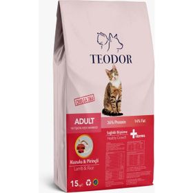 Teodor 15 kg Adult Kuzu Etli ve Pirinçli Protein Kedi Maması
