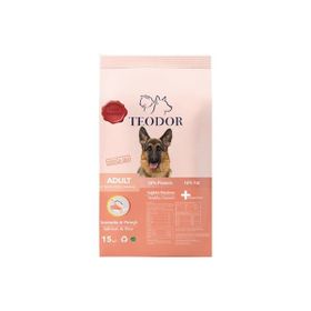 Teodor 15 kg Adult Yüksek Enerjili Somonlu ve Pirinçli %28 Protein Köpek Maması