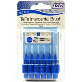 Tepe Blister 6 Adet Ekstra Soft 0.6 mm Mavi Arayüz Fırçası