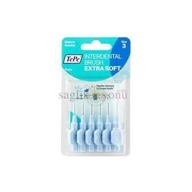 Tepe Blister 6 Adet Ekstra Soft 0.6 mm Mavi Arayüz Fırçası