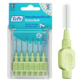 Tepe Blister X-Soft 0.7 mm Yeşil 6 Adet Diş Arayüz Fırçası