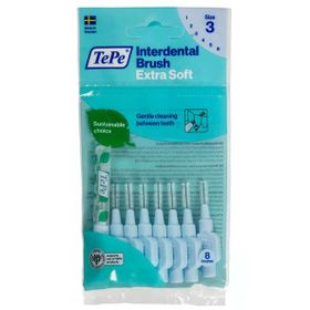 Tepe Extra Soft Mavi 0.6 mm 8'li Arayüz Fırçası