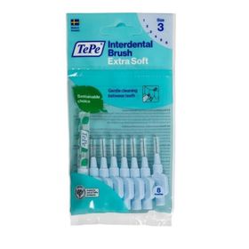 Tepe Extra Soft Mavi 0.6 mm 8'li Arayüz Fırçası