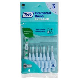 Tepe Extra Soft Mavi 0.6 mm 8'li Arayüz Fırçası