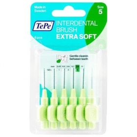 Tepe Interdental 0.8 mm 6 Adet Yeşil Extra Soft Diş Arası Fırçası