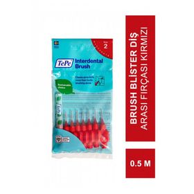 Tepe Interdental Brush 0.5 mm Kırmızı Blister 8'lı Paket Diş Arası Fırçası
