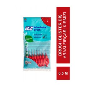 Tepe Interdental Brush 0.5 mm Kırmızı Blister 8'lı Paket Diş Arası Fırçası
