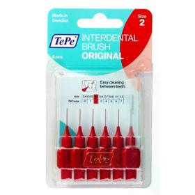 Tepe Interdental Brush Blister 8 Adet Kırmızı Diş Arayüz Fırçası
