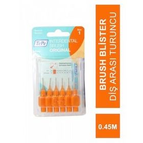 Tepe Interdental Brush Original Turuncu 0.45 mm 6'lı Arayüz Fırçası
