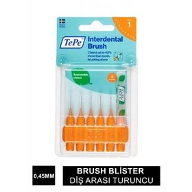 Tepe Interdental Brush Original Turuncu 0.45 mm 6'lı Arayüz Fırçası